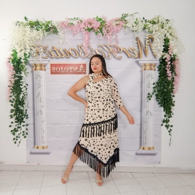 Conjunto Albariza - Elegancia con Estilo Flamenco y Flecos Conjunto Albariza - Elegancia con Estilo Flamenco y Flecos