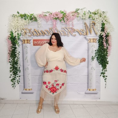 Falda para Eventos - Elegancia con Bordado y Flecos Falda para Eventos - Elegancia con Bordado y Flecos