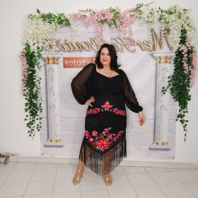 Falda para Eventos - Elegancia con Bordado y Flecos Falda para Eventos - Elegancia con Bordado y Flecos