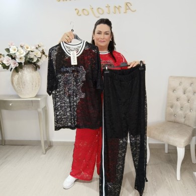 Conjunto de Tejido de Encaje: Elegancia y Comodidad para Cada Ocasión Conjunto de Tejido de Encaje: Elegancia y Comodidad para Cada Ocasión
