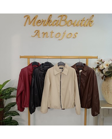 Chaqueta Bomber Polipiel: Estilo Urbano y Comodidad en Entretiempo Chaqueta Bomber Polipiel: Estilo Urbano y Comodidad en Entretiempo