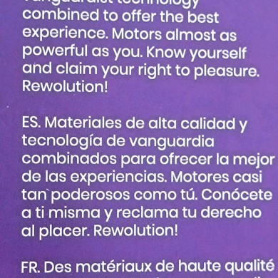 VIBRADOR REWOLUTION VIBRADOR REWOLUTION